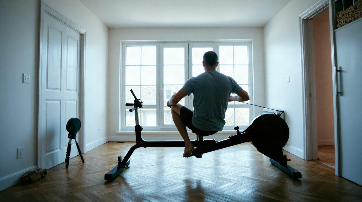 Combien de temps faire du rameur pour se muscler : la durée idéale selon votre niveau Homme en séance de rameur en salle
