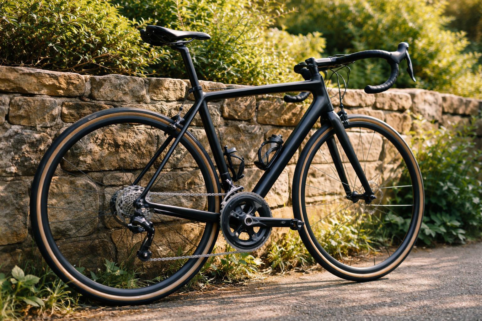 Détail de la transmission Shimano Sora sur vélo de route